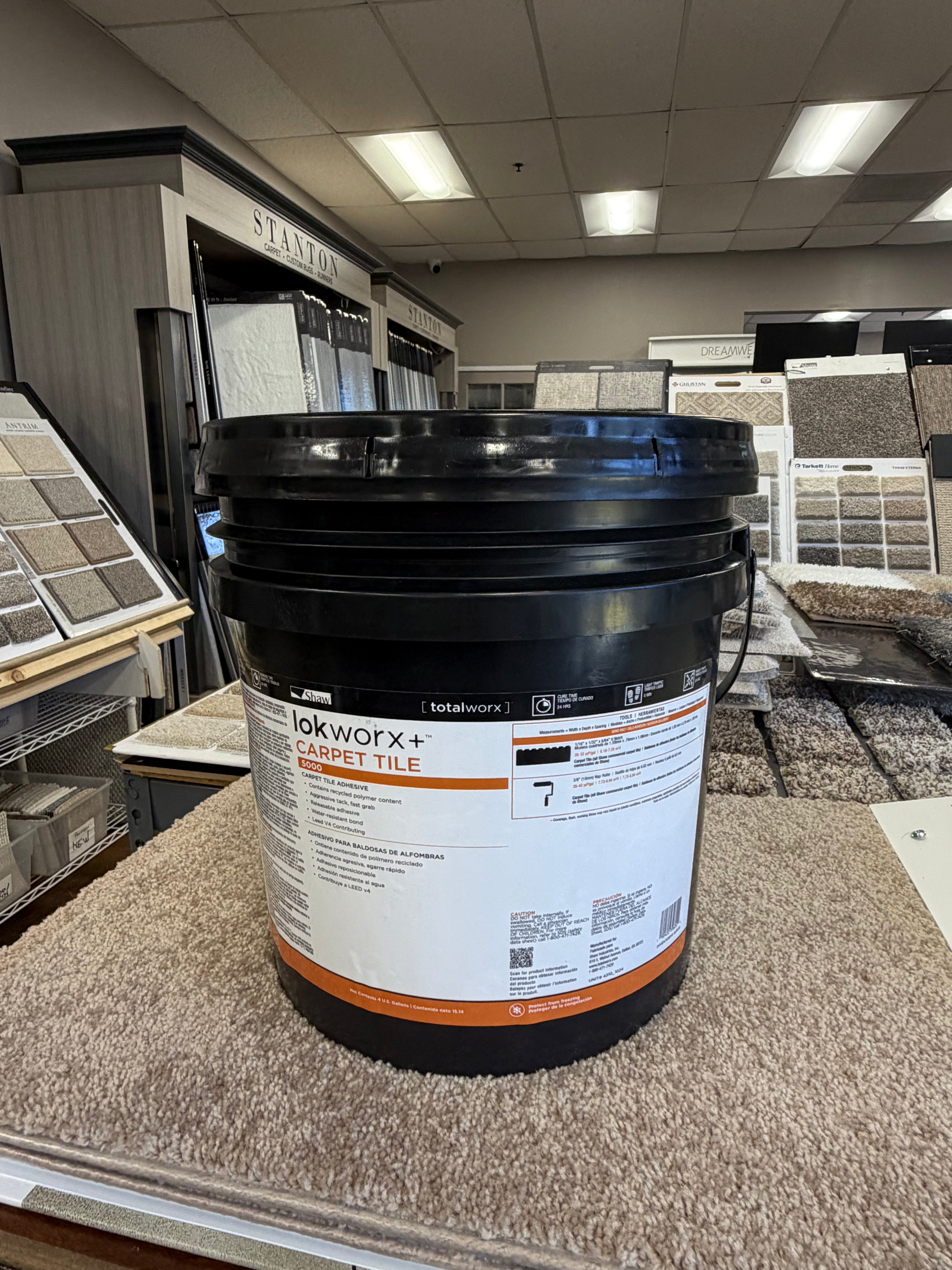 Shaw 5000 Premium Carpet Tile Adhesive 4 Gallons